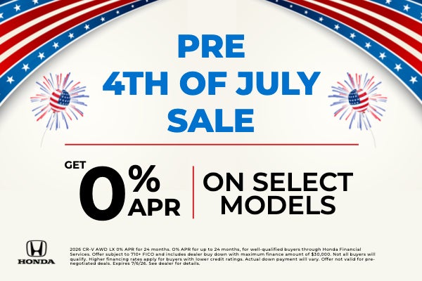 Pre-4th of July Sale