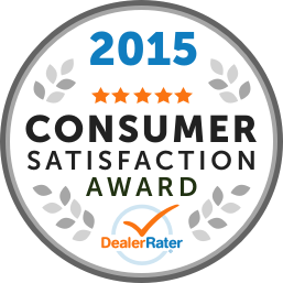 2015 Consumer Satisfaction Award - DealerRater