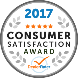 2017 Consumer Satisfaction Award - DealerRater