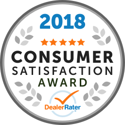 2018 Consumer Satisfaction Award - DealerRater