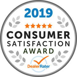 2019 Consumer Satisfaction Award - DealerRater