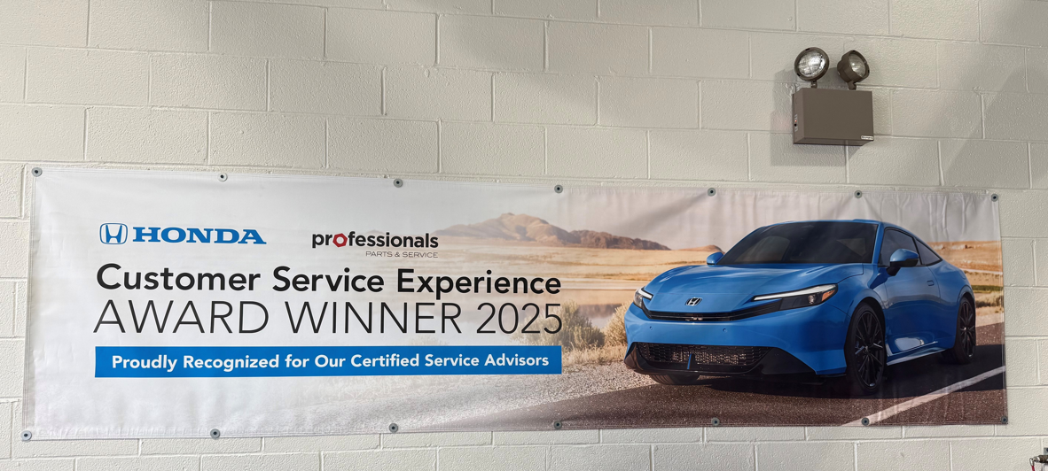 2025 Customer Service Experience Award - Criswell Honda