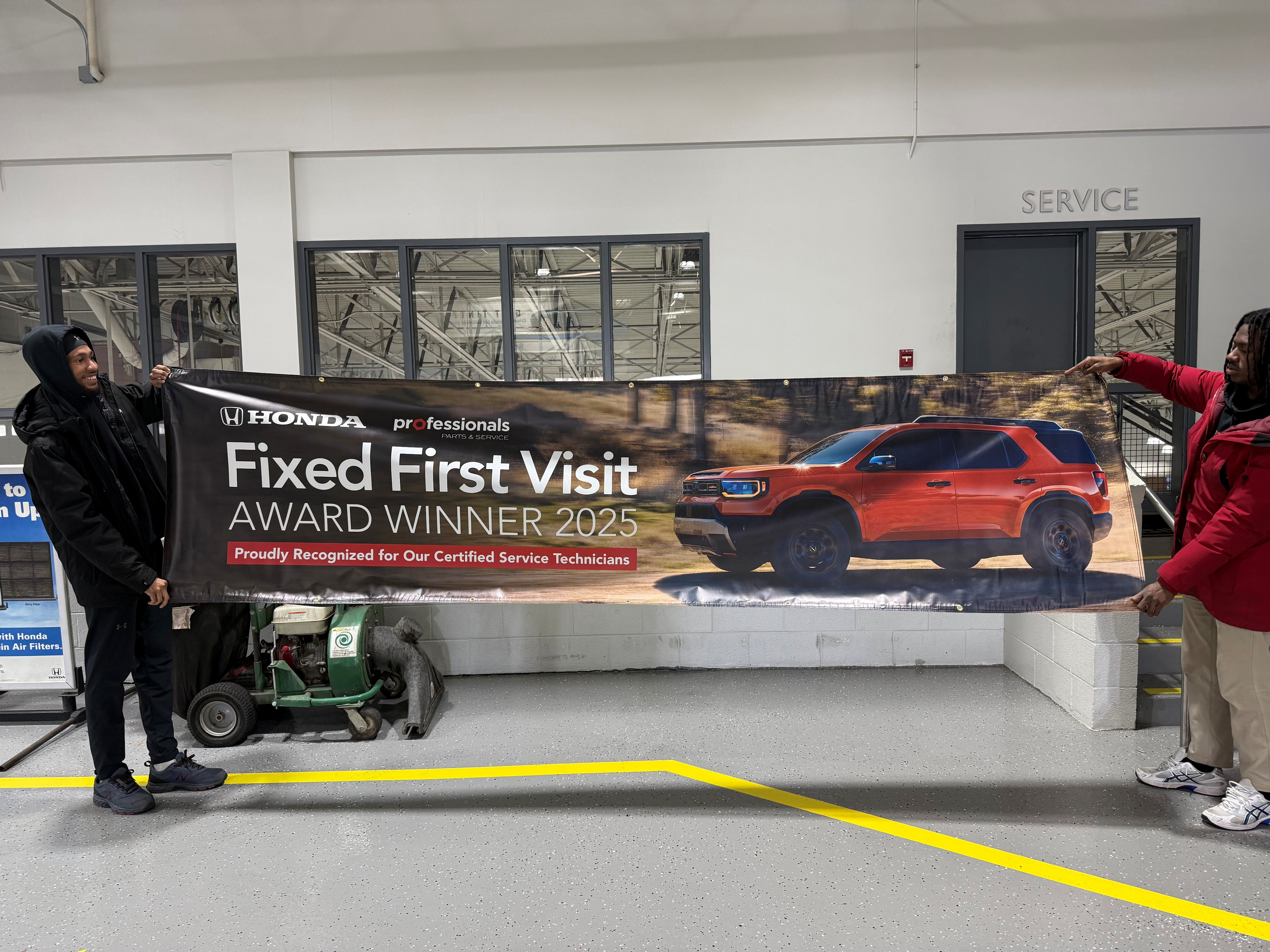 2025 Fixed First Visit Award - Criswell Honda