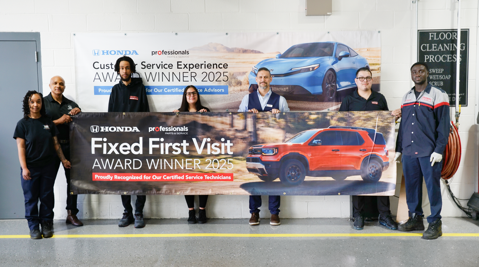 Fixed First Visit Award 2025 - Criswell Honda