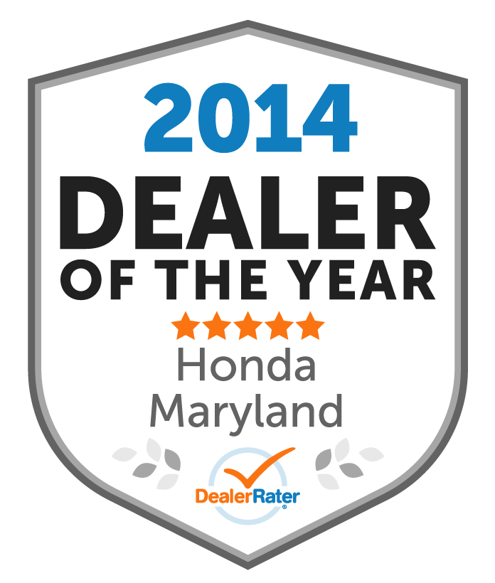 2014 Dealer Of The Year Honda Maryland