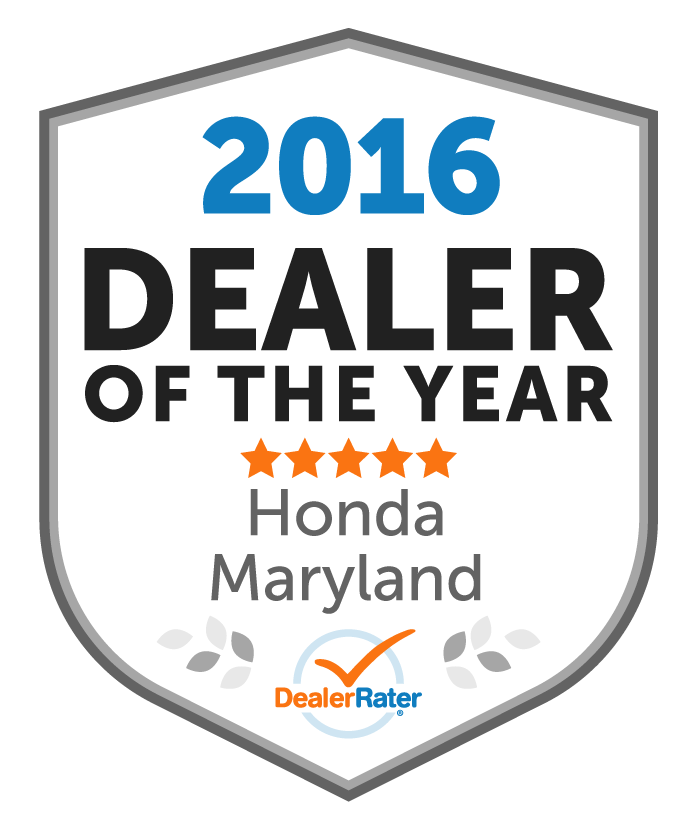 2016 Dealer Of The Year Honda Maryland